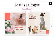 Beauty Life social media templates, a Social Media Template by Chanut is industries (Thumbnail 3 of 8)