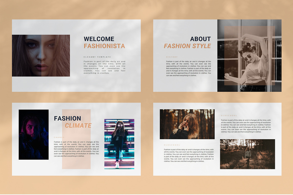 Fashion - PowerPoint Template, a Presentation Template by rudiSasori