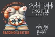Sleep is Good but Reading is Better, an Illustration by Rose Art (Thumbnail 4 of 6)