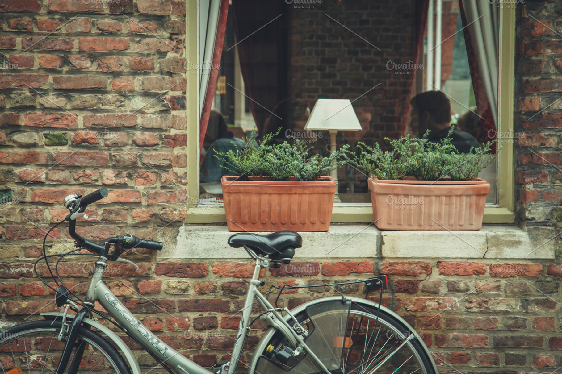 Bicycle At The Coffee Shop