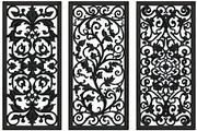Floral Ornament Silhouette Panels, an Illustration by Designer_Momina (Thumbnail 10 of 20)