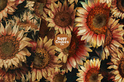 Sunflowers Melange Digital Papers #1, a Pattern Graphic by Happy Creators Co. (Thumbnail 3 of 7)