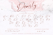 Dearly SVG Font, a Script Font by Fontsgood (Thumbnail 4 of 8)
