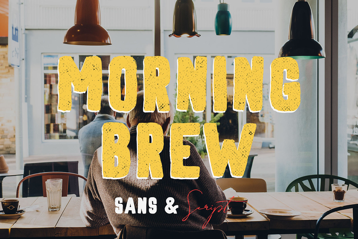 Morning Brew - Hand Painted Font, a Sans Serif Font by Surplus Type Co (Photo 1 of 10)