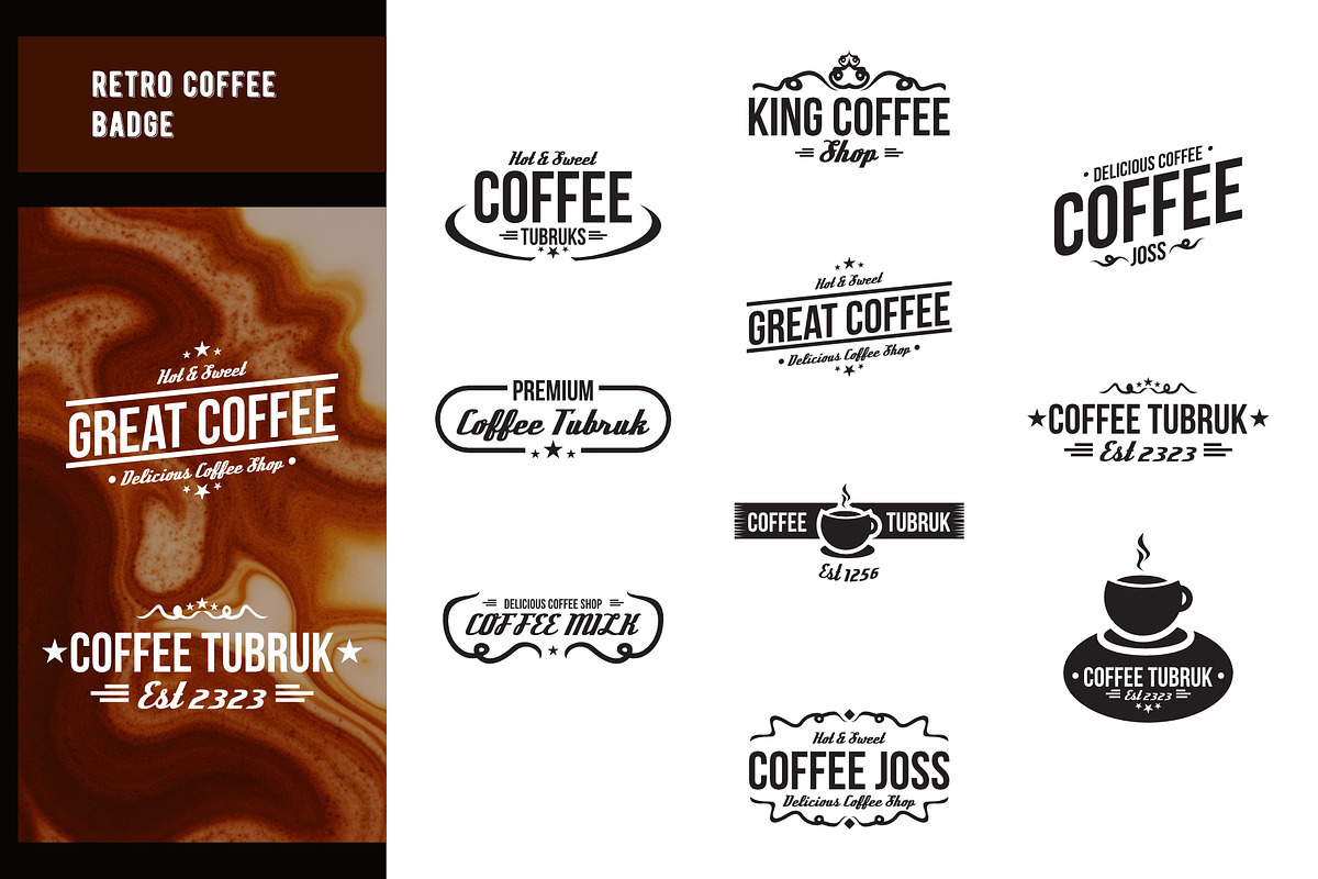 Retro Coffee Badge, a Branding & Logo Template by mesuka