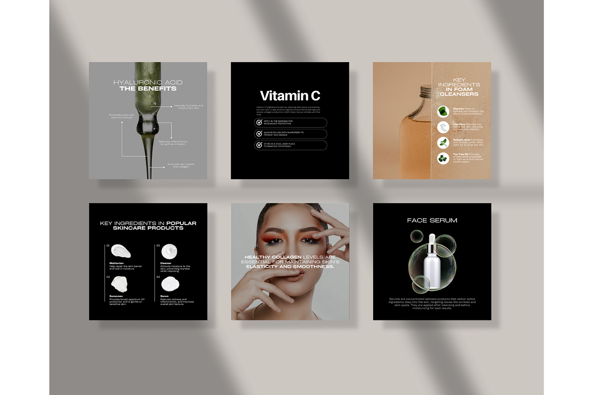Skincare Instagram Templates - Canva, a Social Media Template by ...