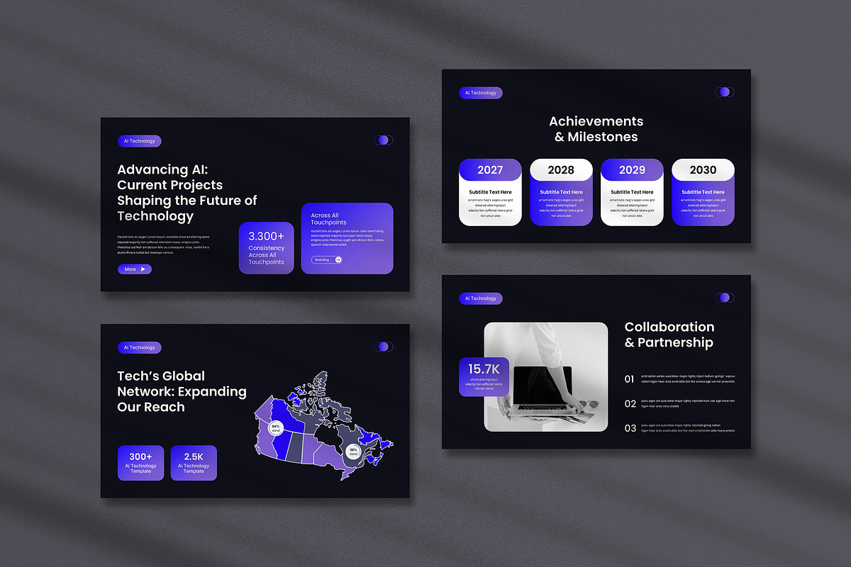 Ai Core Artificial Technology, a Presentation Template by Pradaxa (Photo 6 of 7)