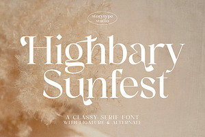 Highbary Sunfest Classy Serif Font