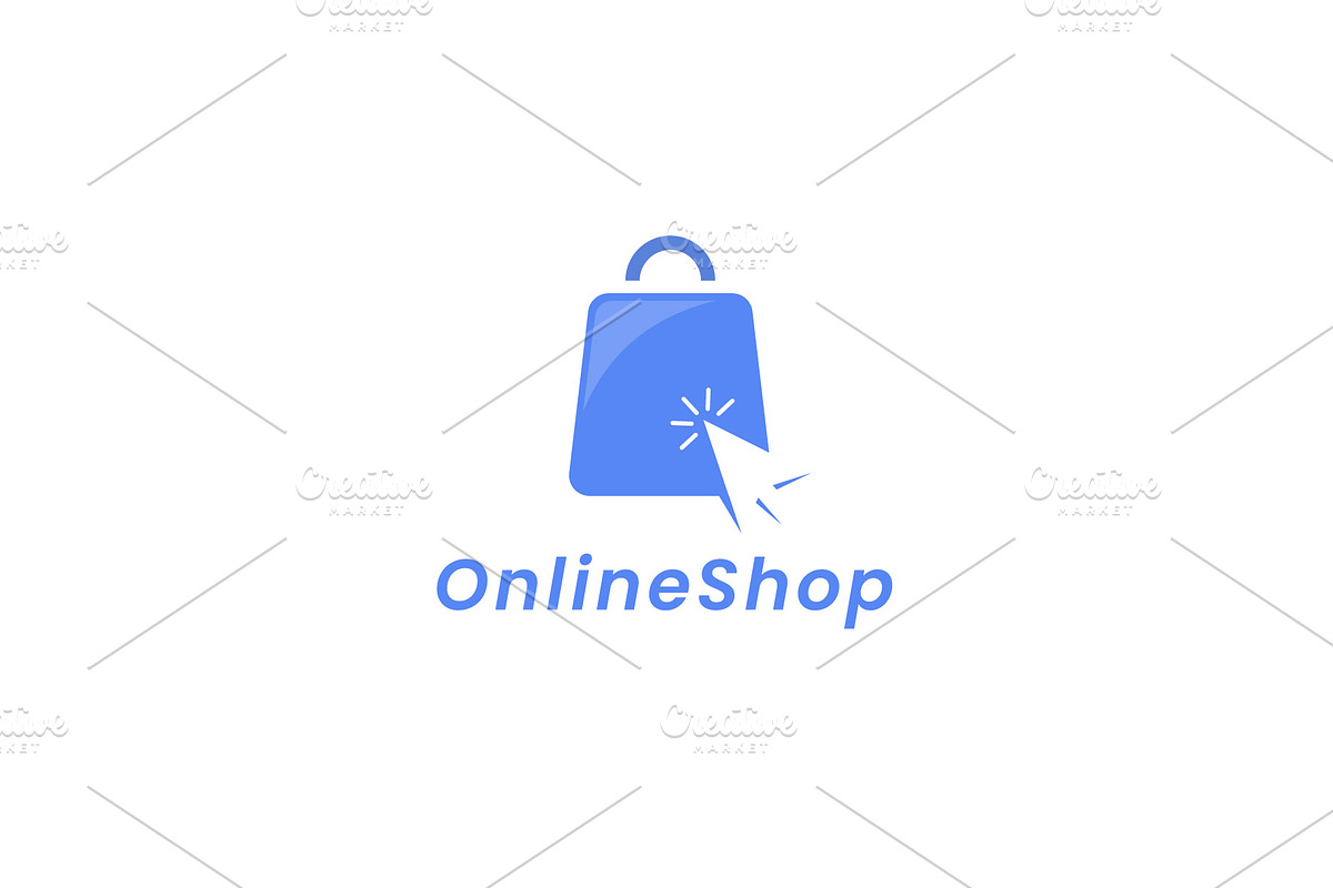Online shop logo illustration, a Branding & Logo Template by Dyn Studio