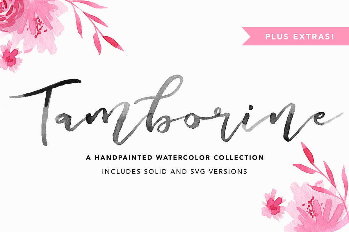 Tamborine SVG + Solid Font