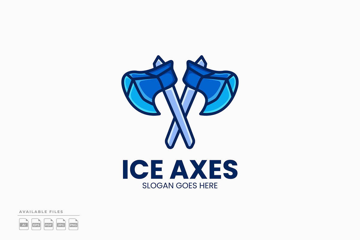 Ice Axes Logo, a Branding & Logo Template by Zeer Graphic