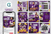 American Fooball Social Media Pack, a Social Media Template by Geelator Studio (Thumbnail 2 of 5)