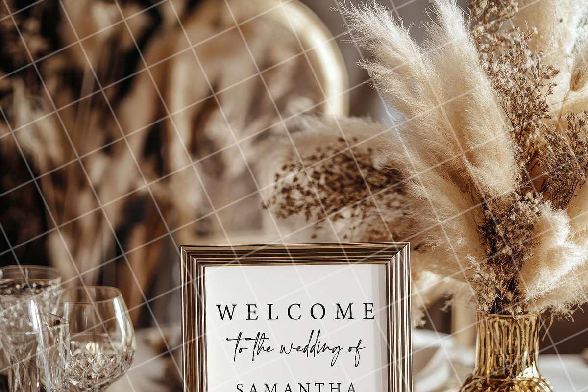 Boho 8x10 table sign number mockup, an Advertising Mockup by Blush Roses Print (Photo 8 of 9)