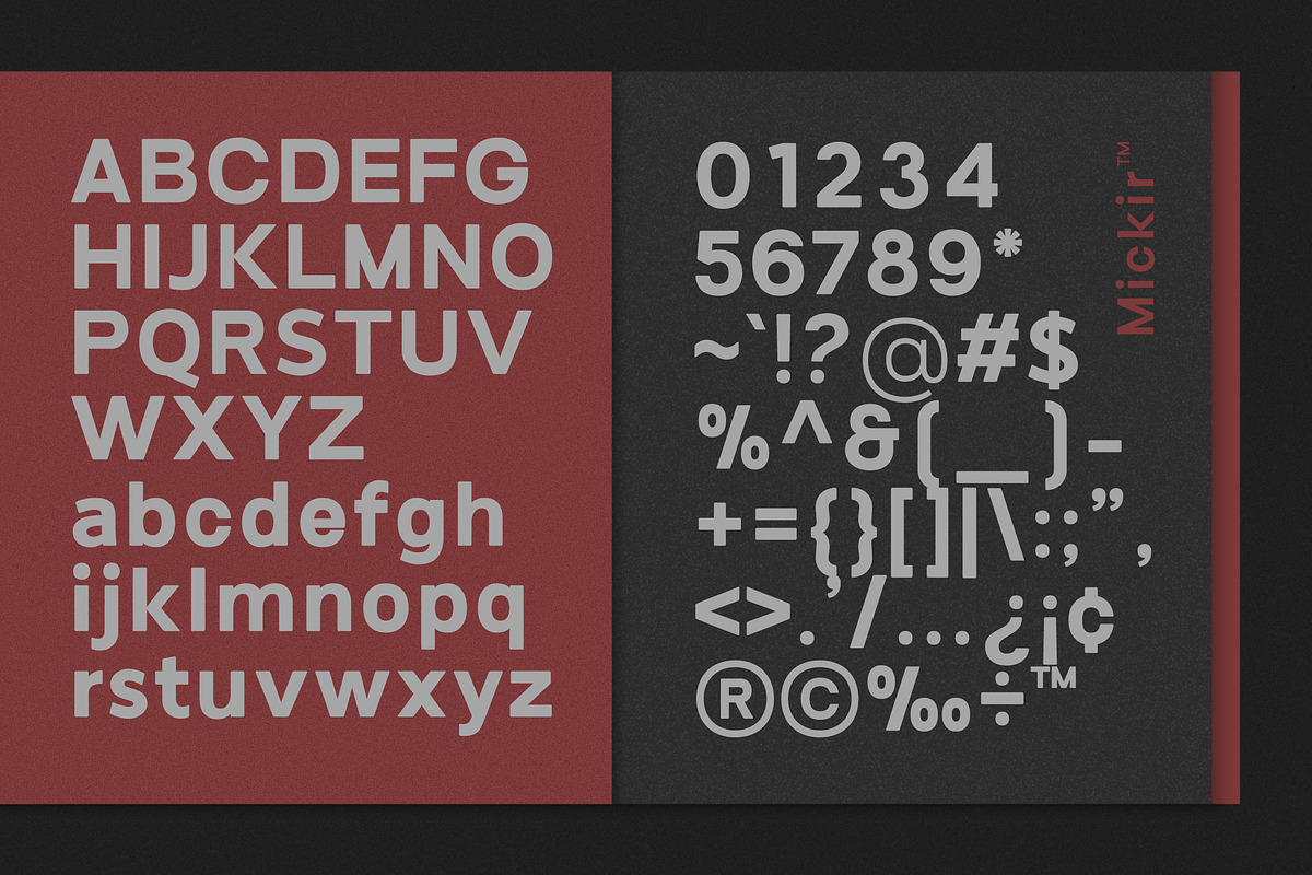Mickir, a Sans Serif Font by OWL KING (Photo 4 of 8)