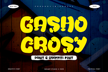 Gasho Crosy - Paint Font