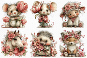 Spring Watercolor Animals Clipart, an Illustration by Craft Nest (Thumbnail 5 of 11)