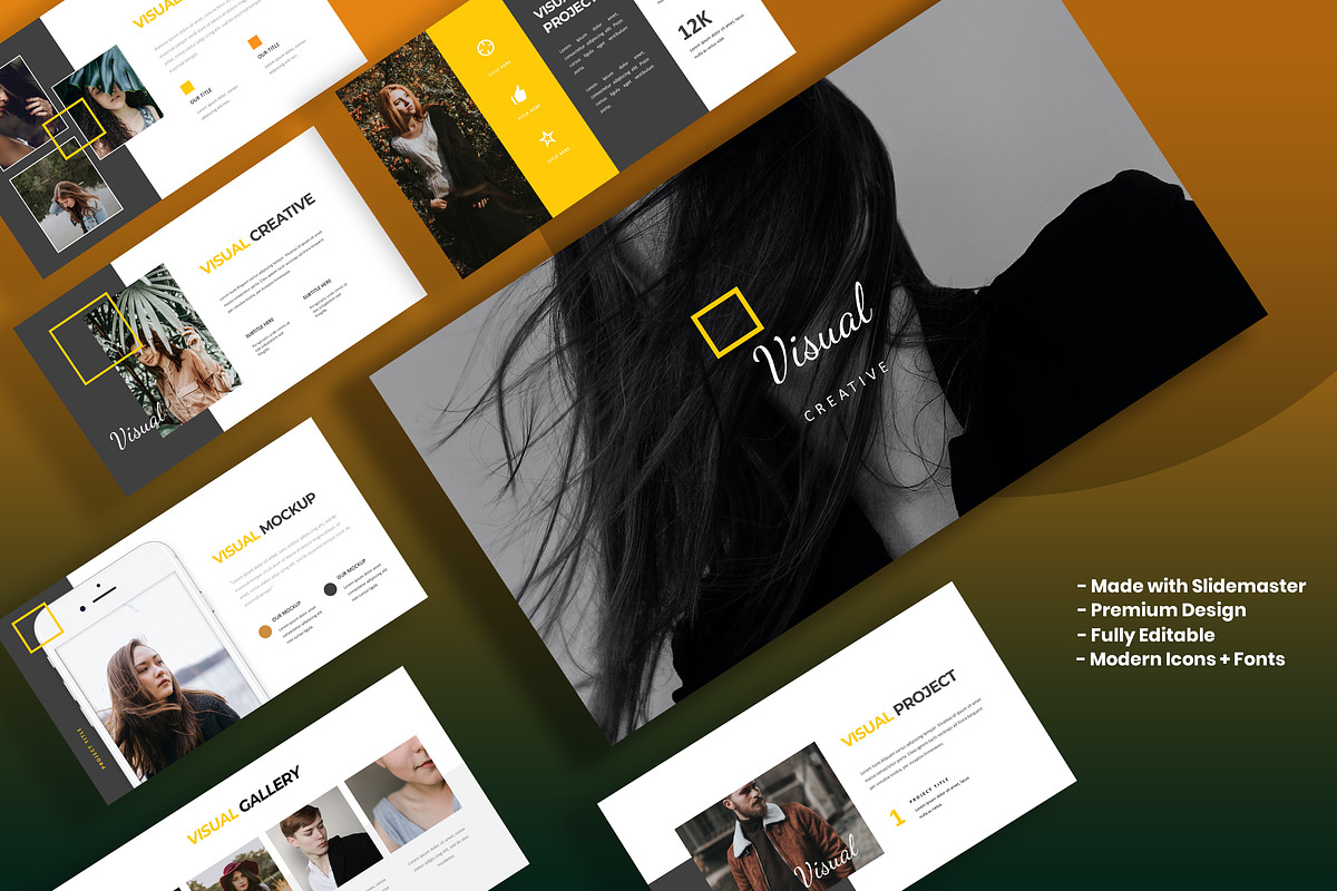 Visual - Keynote Template, a Presentation Template by AQR Studio ...