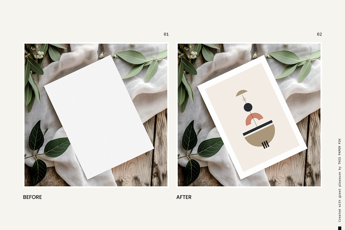 Invitation Card Mockup・Erna ¹, a Product Mockup by This Paper Fox (Photo 3 of 5)