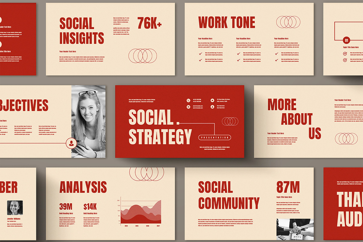 Social Media Strategy Presentation, a Presentation Template by ContestDesign (Photo 1 of 5)