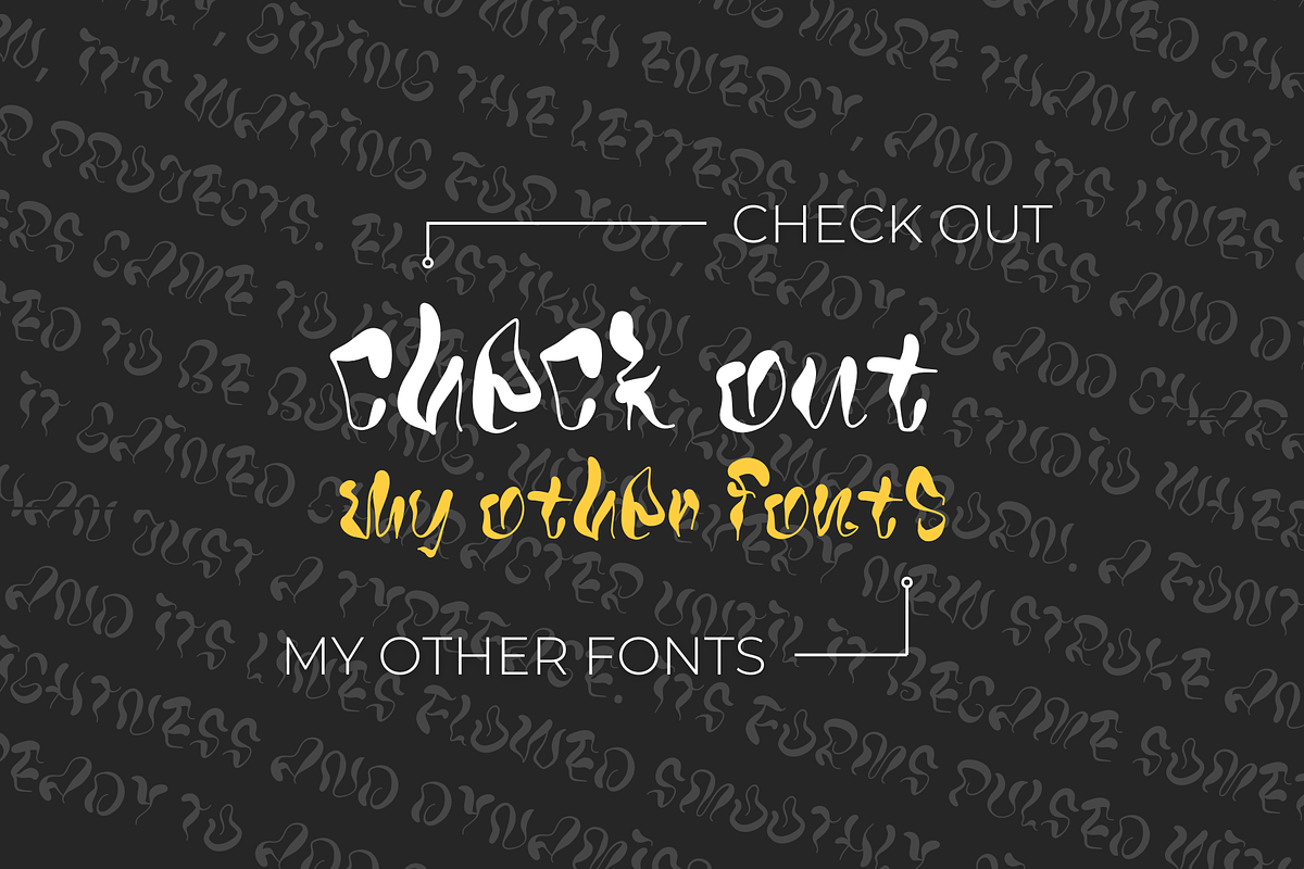 Elastico Modern Display Font, a Script Font by typendy (Photo 9 of 9)