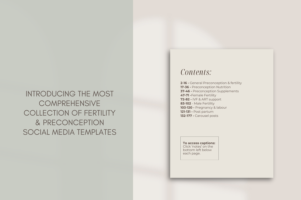 Fertility Social Media Templates, a Templates & Theme by Naturopath Hub (Photo 2 of 10)