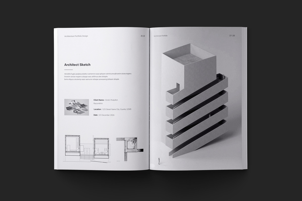 Architecture Portfolio Template, a Brochure Template by ElvinPrint (Photo 10 of 14)