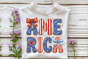 Preppy America PNG, Coquette, a Seasonal Illustration by Sublimation Artist (Thumbnail 3 of 9)