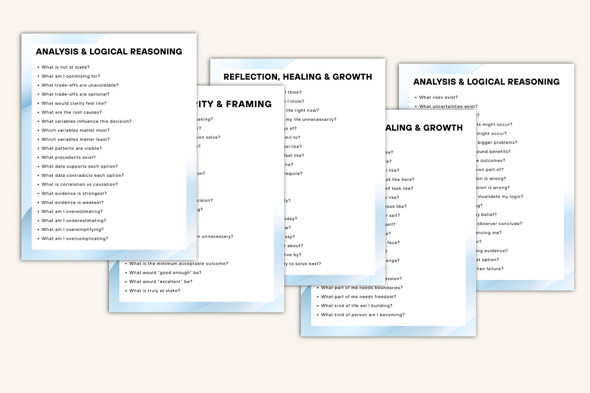 1000+ Problem Solving AI Prompts, a Stationery Template by Designmela01