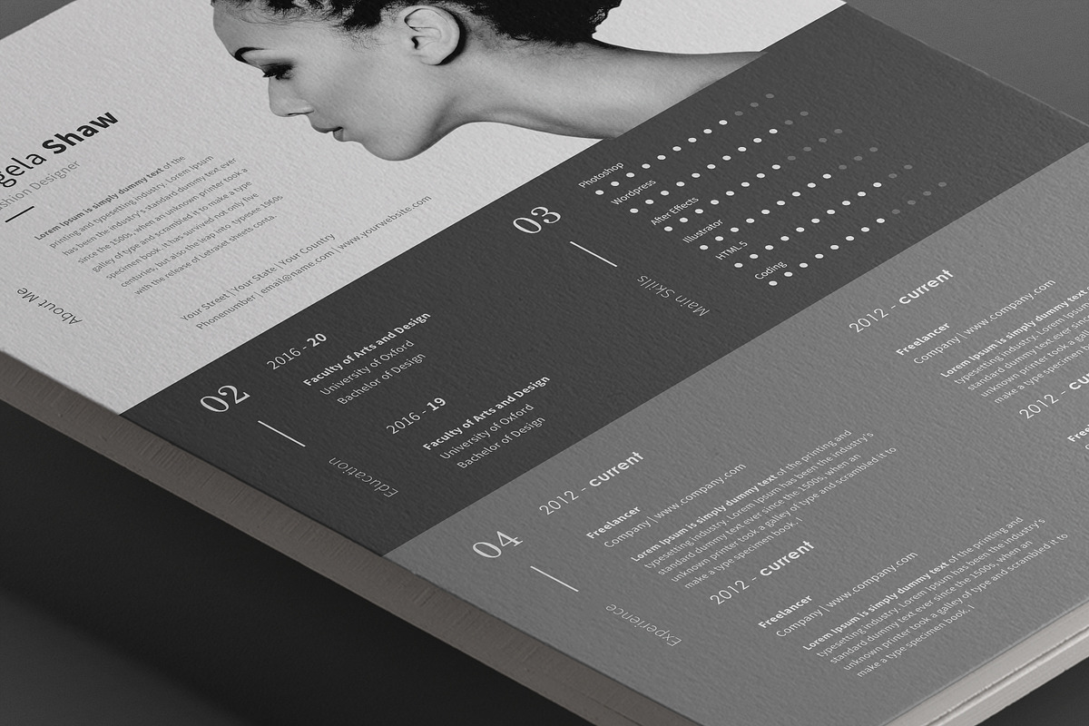 Orion Resume Template, a Resume Template by Nina Shaw (Photo 7 of 11)
