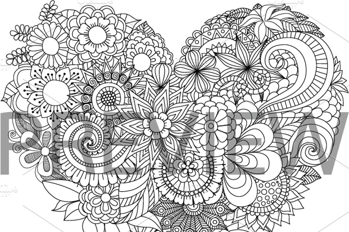 35 Valentine's coloring, an Animal Illustration by Somjai King (Photo 27 of 36)