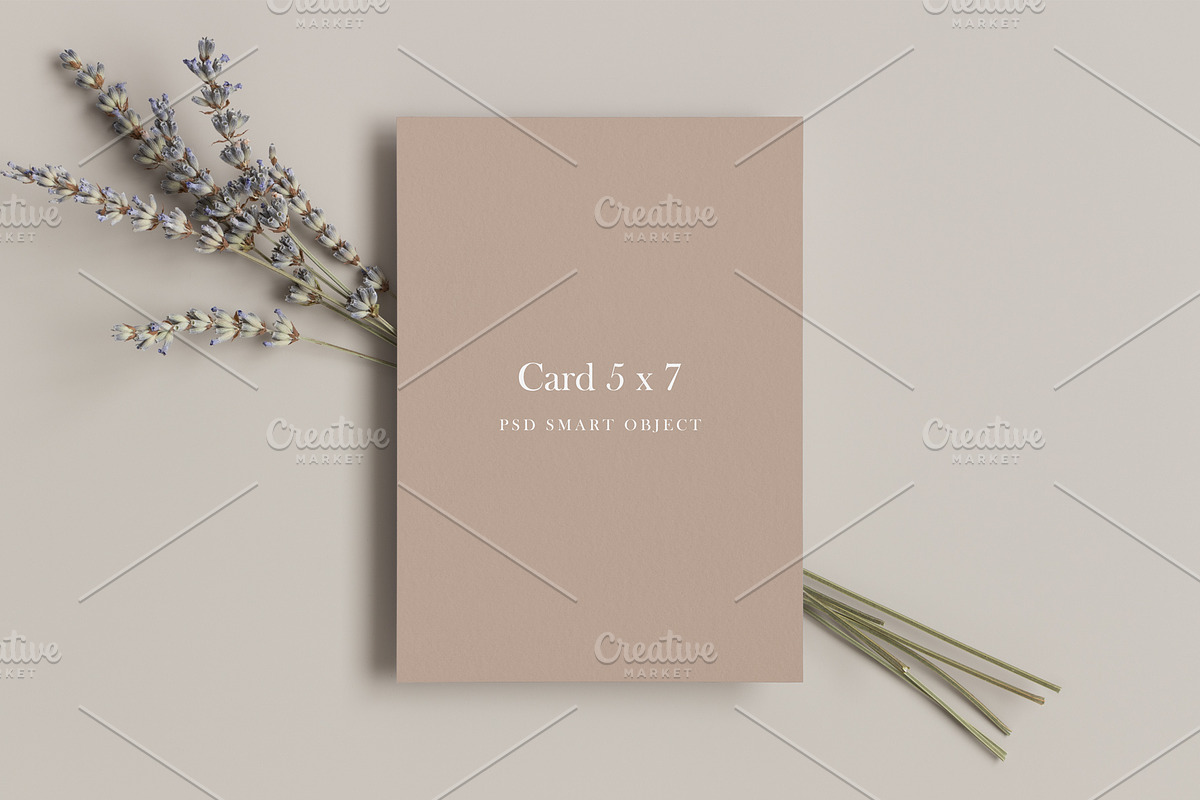 Card Mockup 5x7, PSD, a Print Template by Snoflinga (Photo 3 of 4)