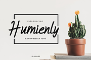 Humienly font, a Script Font by Java pep (Thumbnail 1 of 10)