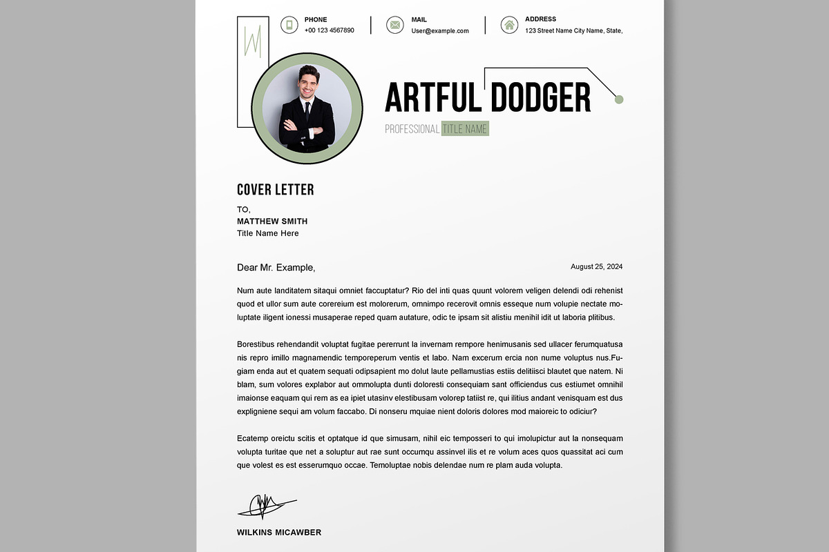 Resume Template, a Resume Template by MightyDesign (Photo 4 of 7)
