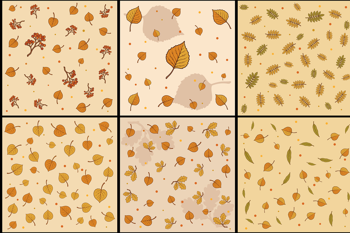 Autumn Fall Seamless Pattern Set, a Pattern Graphic by Gfx Expert Team (Photo 5 of 5)
