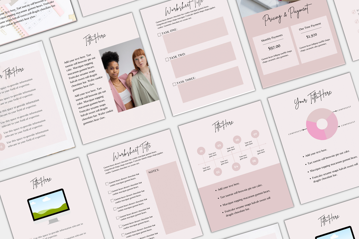 Canva Workbook Template, a Templates & Theme by Joanna Lane Designs (Photo 2 of 4)