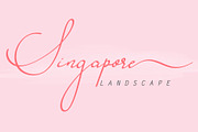 Singapore Landscape, a Script Font by Aldedesign (Thumbnail 3 of 7)