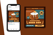 Beer Day Instagram Post Template, a Social Media Template by Artnivora.Std (Thumbnail 5 of 5)