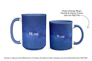Two Mug Mockup - 11 & 15 oz - PSD, a Cups & Container Mockup by MelissaBMockups (Thumbnail 3 of 7)