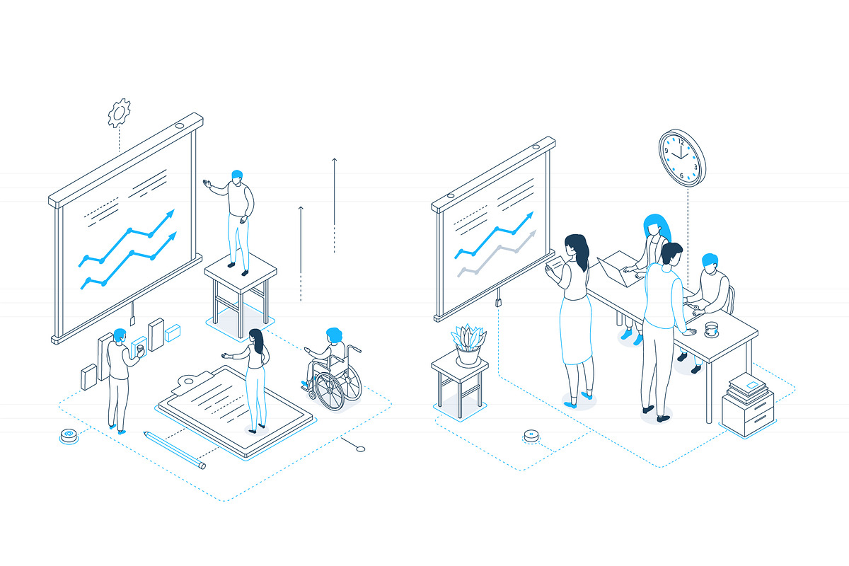 Business Isometric Illustrations, an iPhone Mockup by Boyko Pictures (Photo 13 of 14)