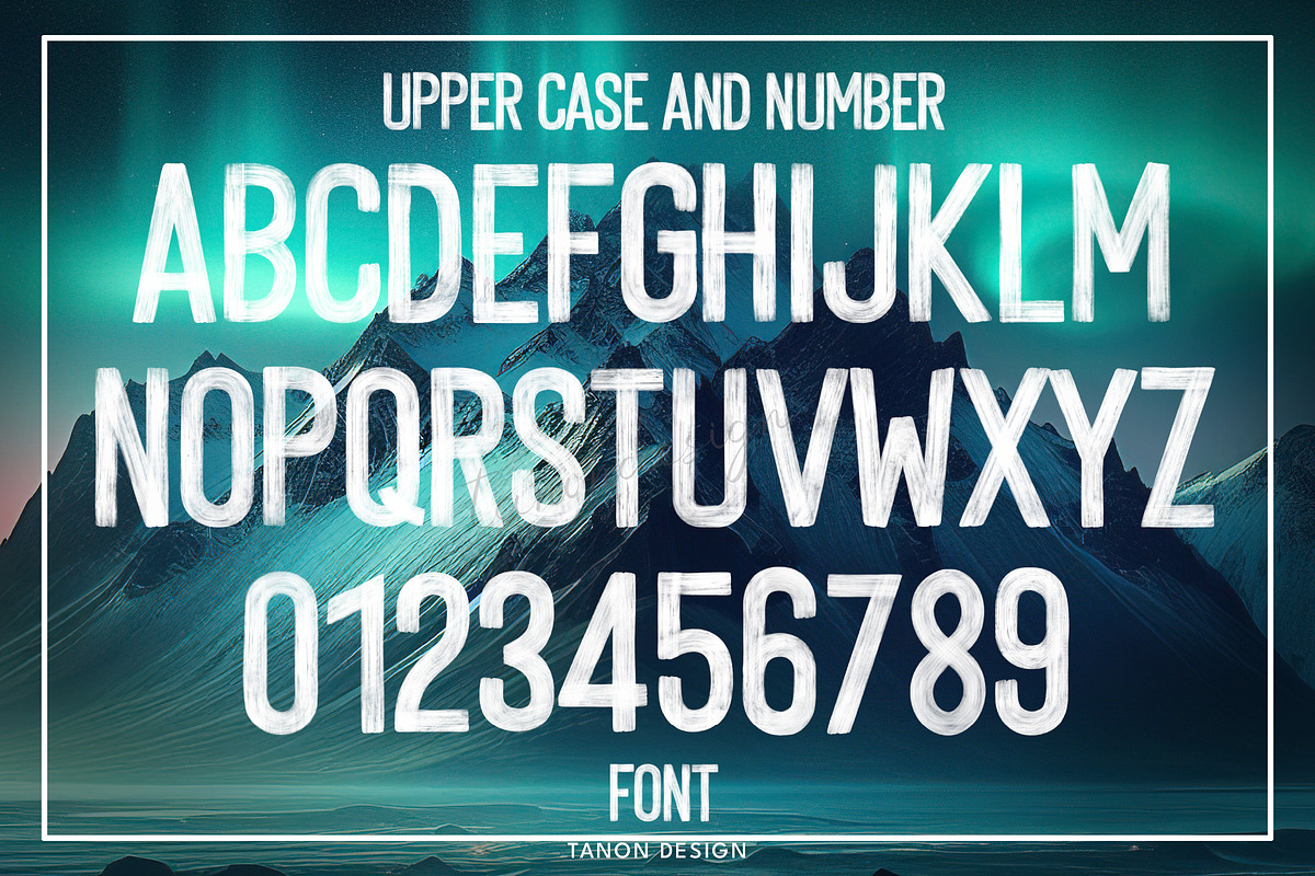 Raw Paint SVG Textured Brush font, a Handwritten Font by Tanondesign (Photo 5 of 10)