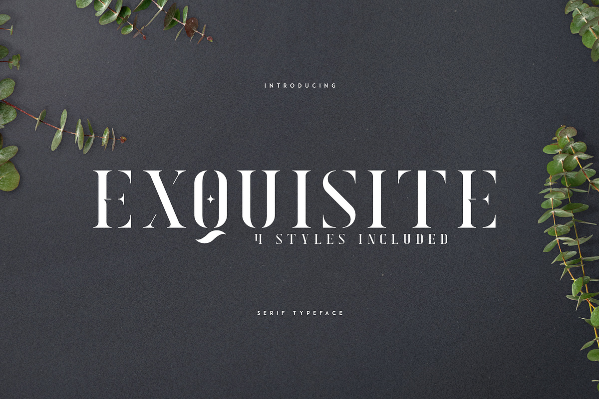 Exquisite - Serif Typeface|4 Styles