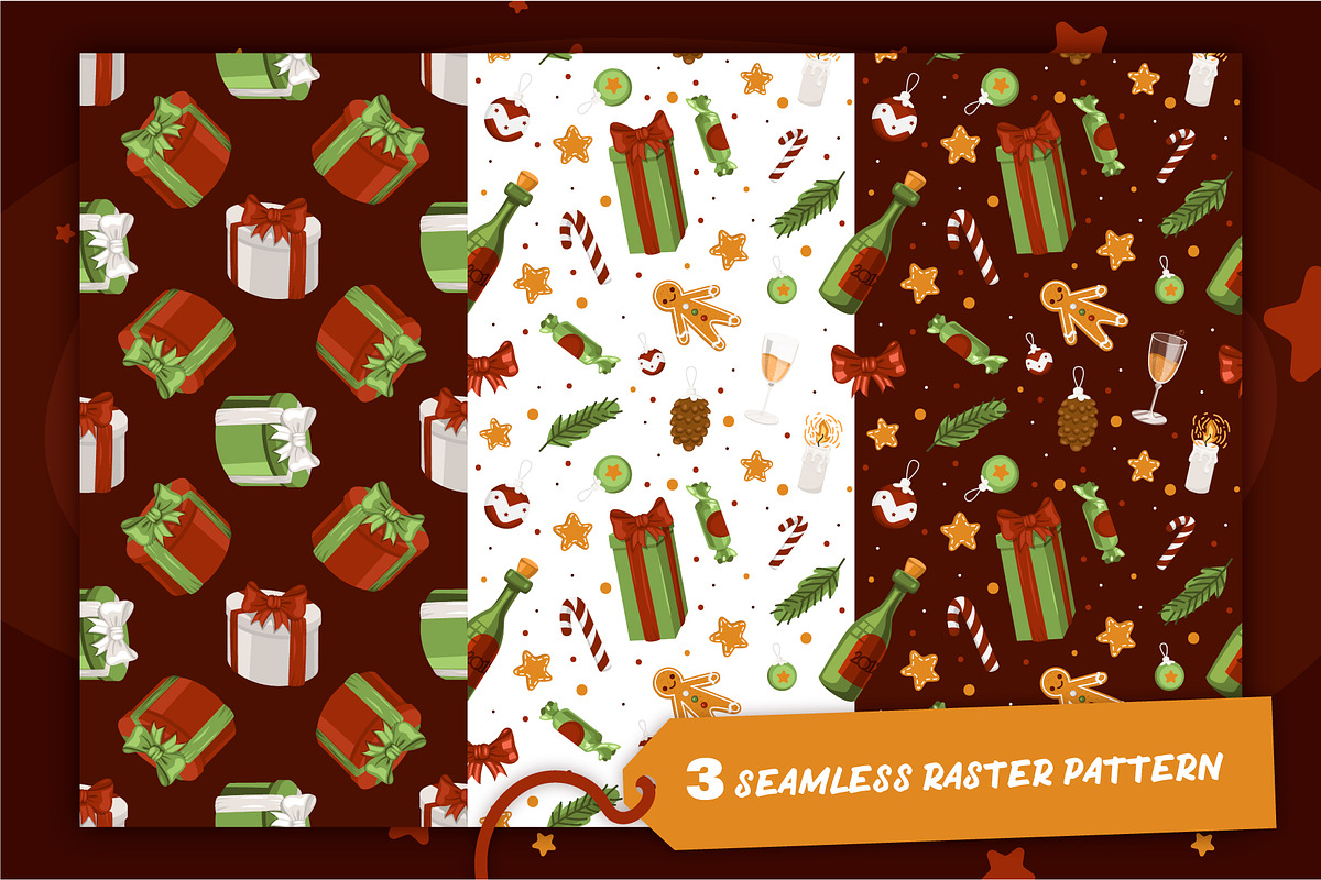 Big Christmas vector elements pack, an Illustration by OctoPaper (Photo 3 of 4)