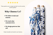 Blue on white floral patterns, a Pattern Graphic by Ninterints (Thumbnail 3 of 18)