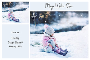 30 Magic Winter Shine Overlays PNG