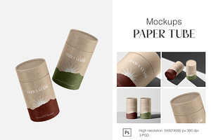 Paper tube mockups, a Product Mockup by Concept_Space