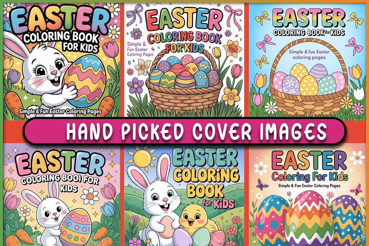Easter Coloring Book for Kids, a Seasonal Illustration by Ink Gallery (Photo 6 of 6)
