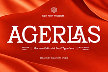 Agerlas - Stylish Modern Serif Font