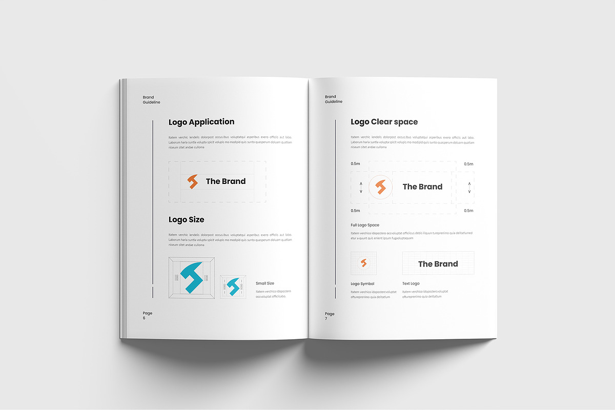 Brand Guideline Template, a Brochure Template by RusenoelType (Photo 4 of 15)
