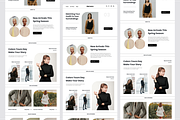 Minimal Fashion Landing Page, an UI Kit Template by SquidPixey (Thumbnail 5 of 5)