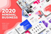 2020 Minimal Business Template, a Presentation Template by Visualin.std (Thumbnail 1 of 9)